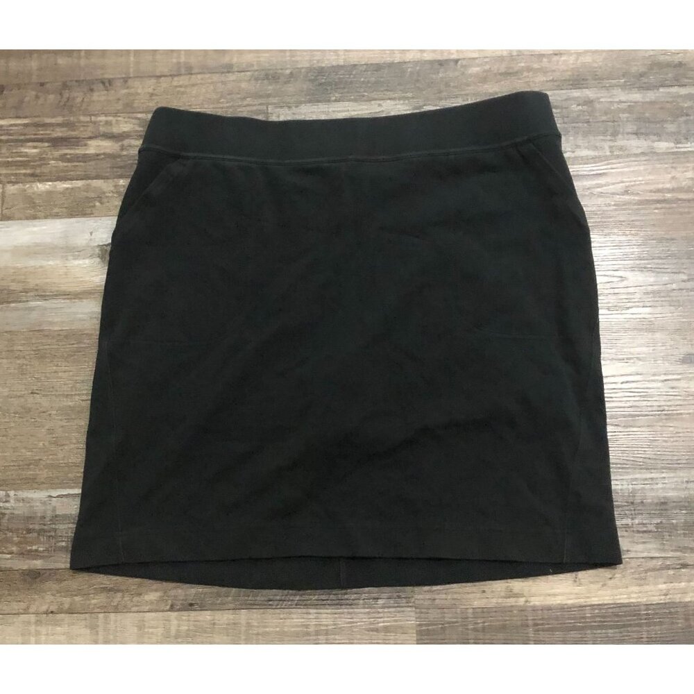 Duluth Trading Company Skort Large Black Athetic Briefed Lined Tennis Golf